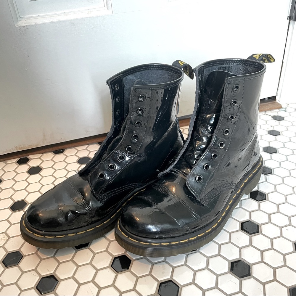 1460 Patent Leather Combat Boot Goth/Punk/Grunge